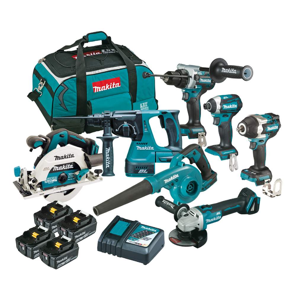 : Makita DLX7029X1 18V Brushless 7 Piece Combo Kit 